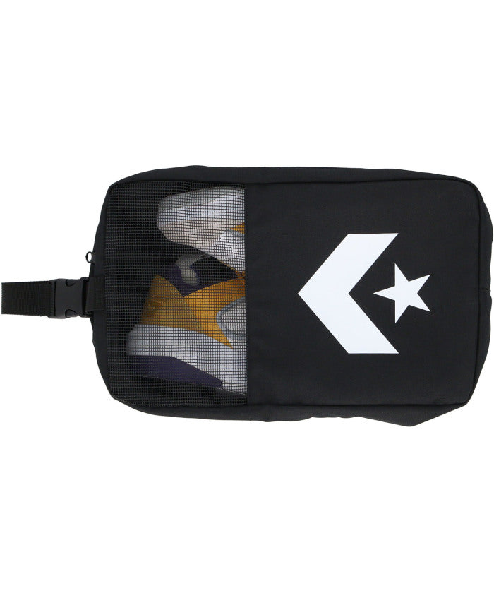 コンバース CONVERSE コンバース CONVERSE ハーフメッシュシューズケース C2554097 (1943 ブラック×ホワイト) 1943 ブラック×ホワイト