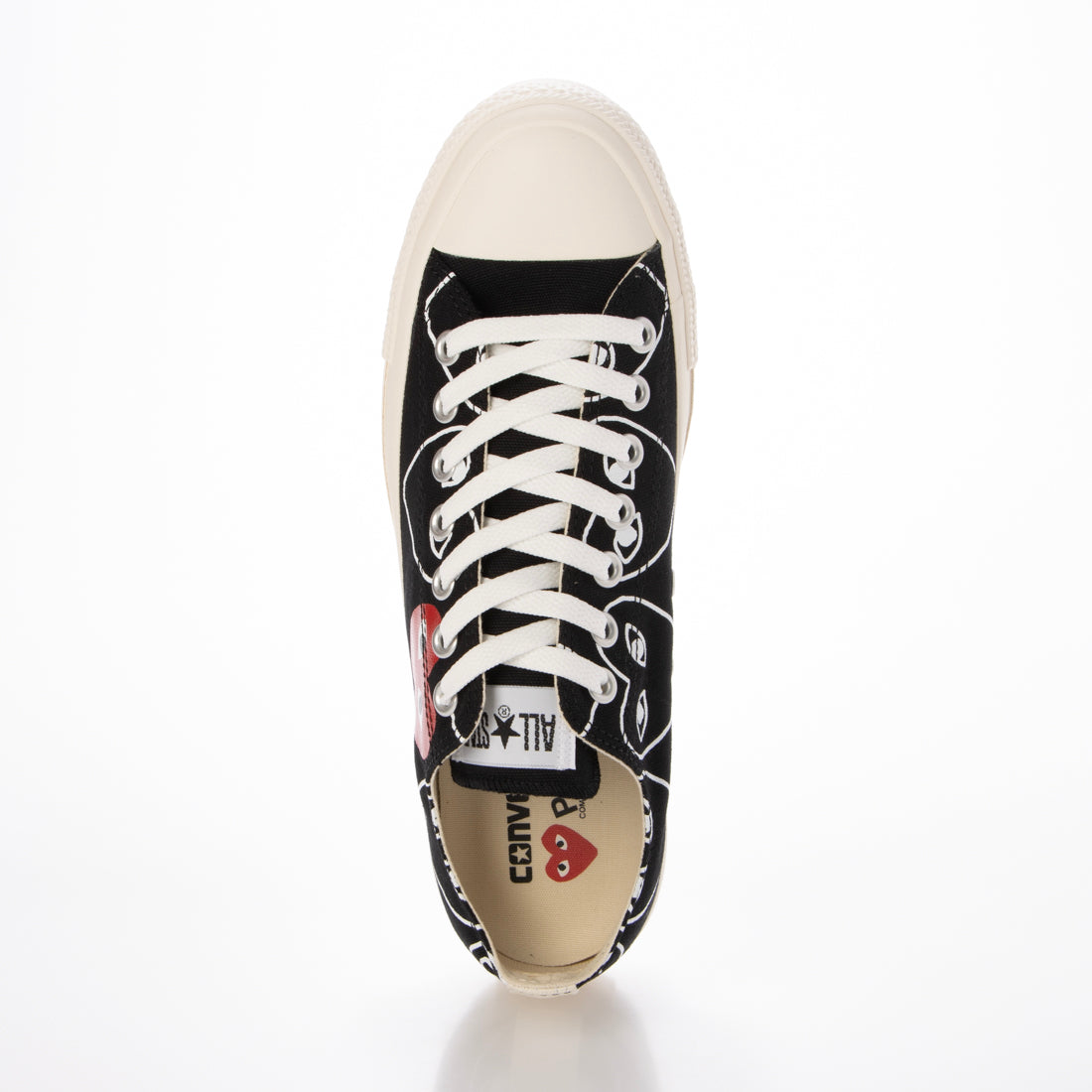 コンバース CONVERSE PLAY CONVERSE CHUCK TAYLOR BLACK プレイ コムデギャルソン コンバース チェック テイラー ブラック【AZ-K118-001】 (BLACK) BLACK