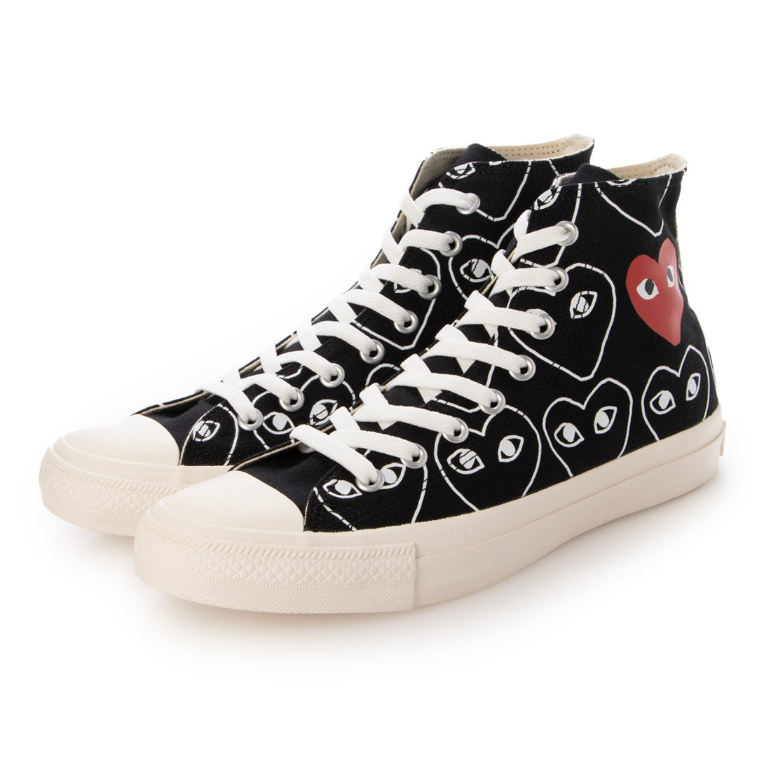 コンバース CONVERSE PLAY CDG × CONVERSE プレイ コムデギャルソン × コンバース CHUCK TAYLOR HI ハイカットスニーカー【AZ-K117-001】 (BLACK) BLACK