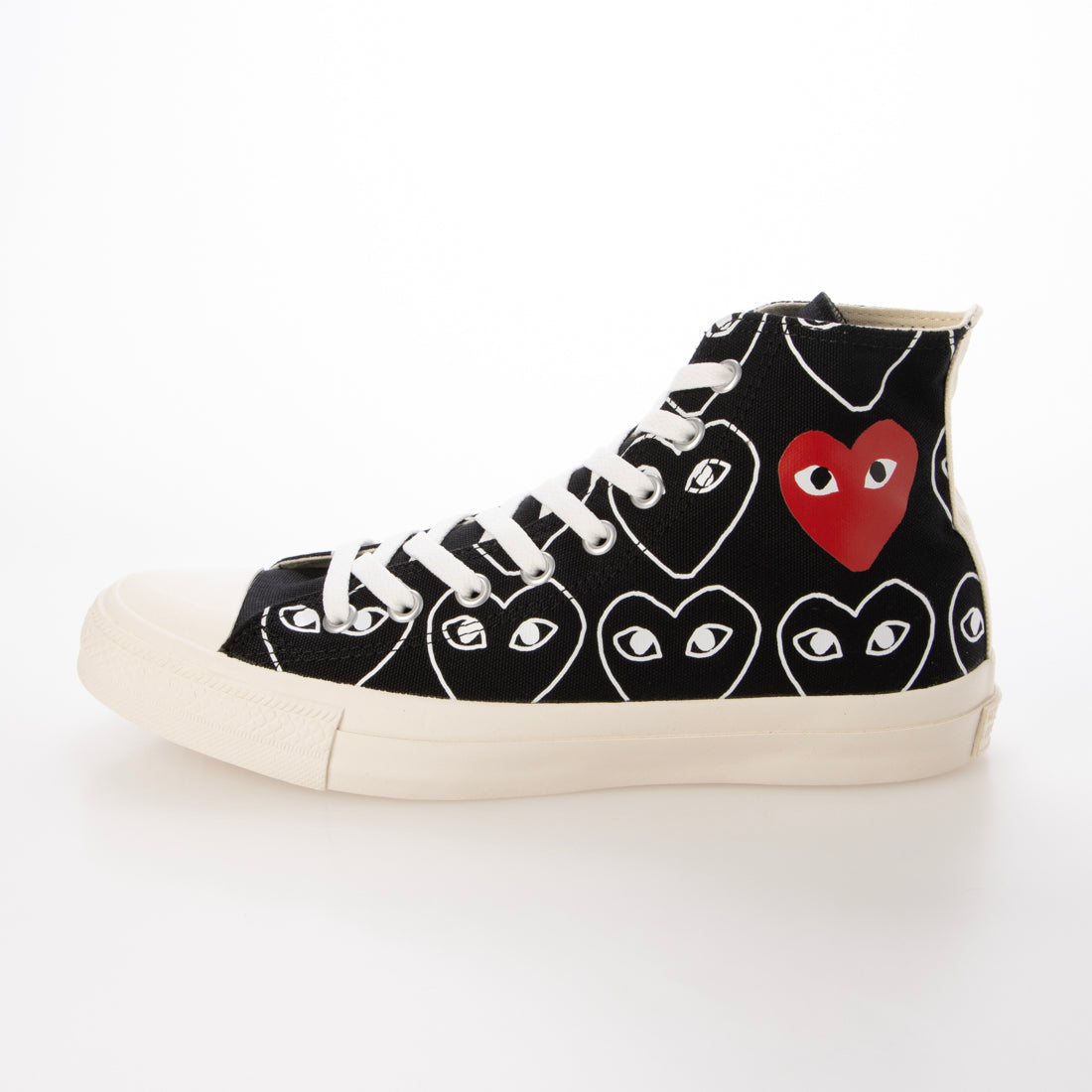コンバース CONVERSE PLAY CDG × CONVERSE プレイ コムデギャルソン × コンバース CHUCK TAYLOR HI ハイカットスニーカー【AZ-K117-001】 (BLACK) BLACK