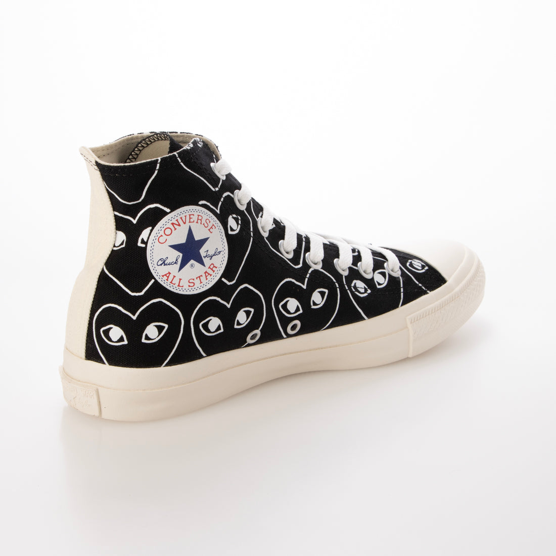 コンバース CONVERSE PLAY CDG × CONVERSE プレイ コムデギャルソン × コンバース CHUCK TAYLOR HI ハイカットスニーカー【AZ-K117-001】 (BLACK) BLACK