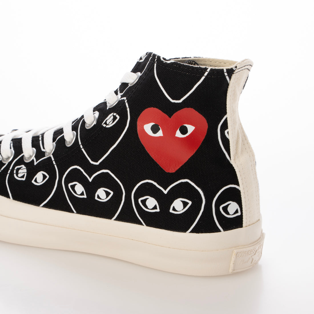 コンバース CONVERSE PLAY CDG × CONVERSE プレイ コムデギャルソン × コンバース CHUCK TAYLOR HI ハイカットスニーカー【AZ-K117-001】 (BLACK) BLACK