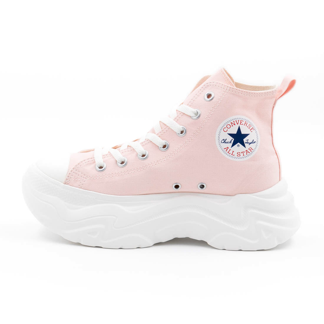 コンバース CONVERSE レディース スニーカー オールスター シティハイク HI OX ハイカット ローカット 厚底 軽量 レトロ (アプリコットピンク(HI)) アプリコットピンク(HI)