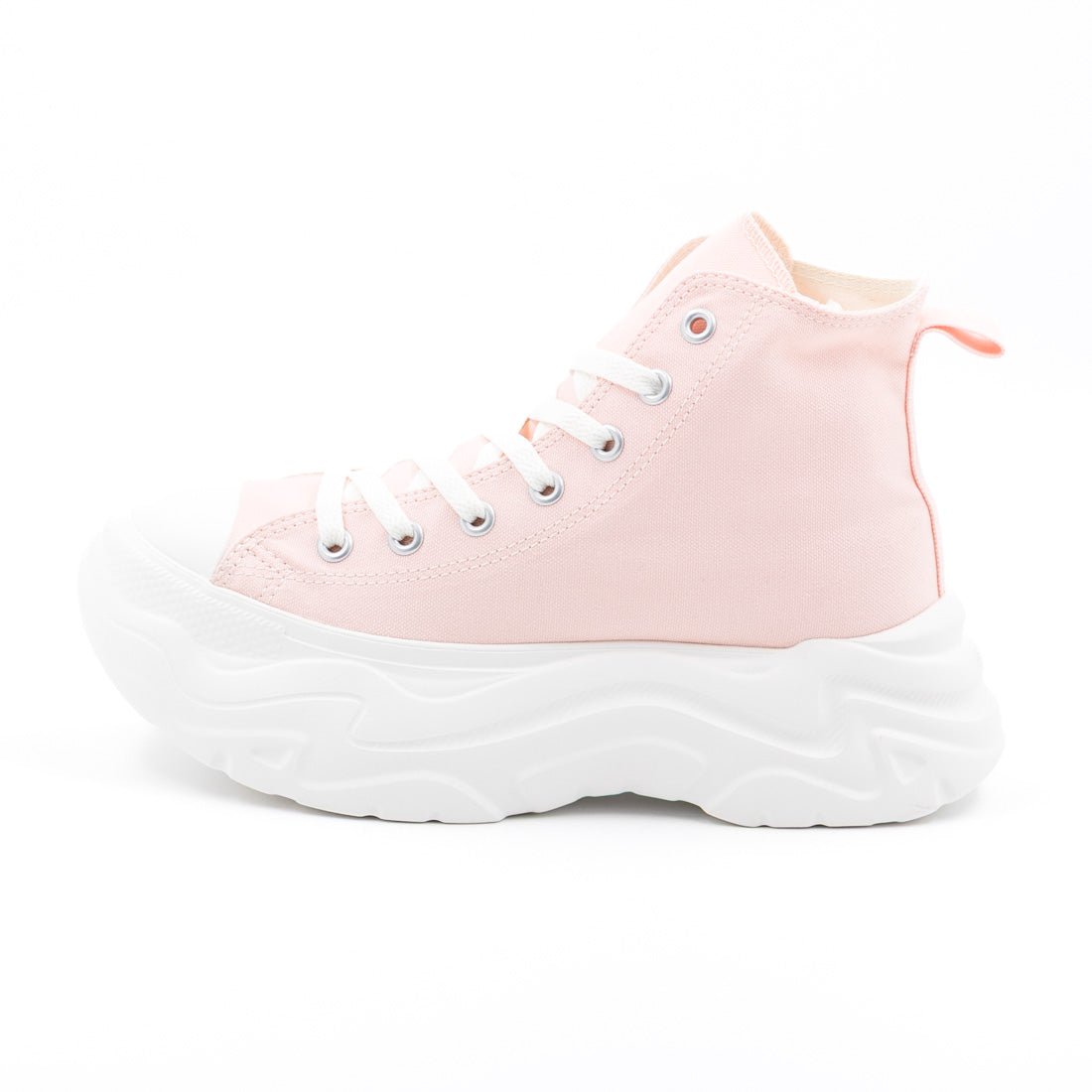 コンバース CONVERSE レディース スニーカー オールスター シティハイク HI OX ハイカット ローカット 厚底 軽量 レトロ (アプリコットピンク(HI)) アプリコットピンク(HI)