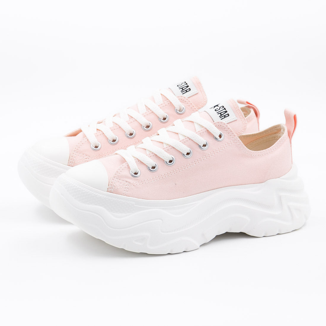 コンバース CONVERSE レディース スニーカー オールスター シティハイク HI OX ハイカット ローカット 厚底 軽量 レトロ (アプリコットピンク(OX)) アプリコットピンク(OX)