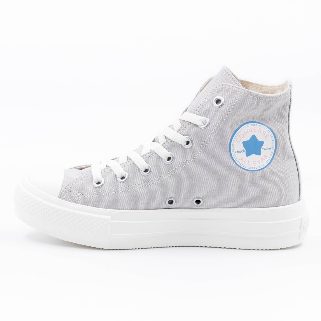 コンバース CONVERSE レディース スニーカー オールスター ライト PLTS PT HI / ちいかわ ハイカット コラボスニーカー 厚底 (ライトグレー) ライトグレー