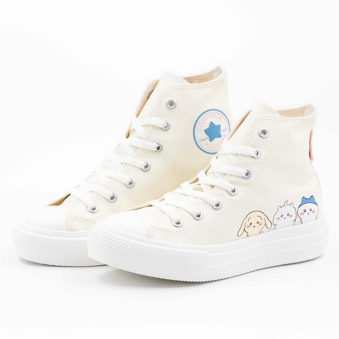 コンバース CONVERSE レディース スニーカー オールスター ライト PLTS PT HI / ちいかわ ハイカット コラボスニーカー 厚底 (クリーム) クリーム
