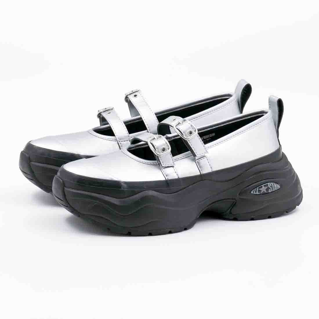 コンバース CONVERSE レディース スニーカー オールスター サージトレーナー MJ ST OX メリージェーン 厚底 ローカット (シルバー/ブラック) シルバー/ブラック