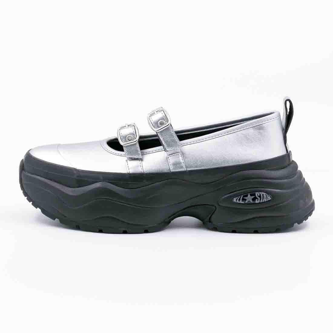 コンバース CONVERSE レディース スニーカー オールスター サージトレーナー MJ ST OX メリージェーン 厚底 ローカット (シルバー/ブラック) シルバー/ブラック