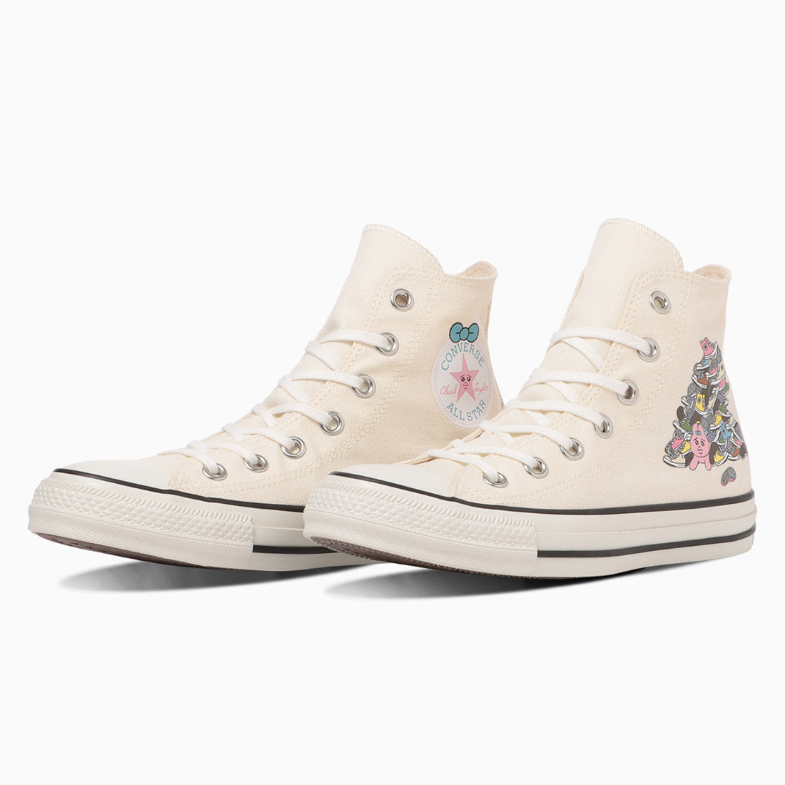 コンバース CONVERSE レディース スニーカー オールスター KM HI / 可哀想に! ハイカット かわいい おぱんちゅうさぎ コラボ (オフホワイト) オフホワイト