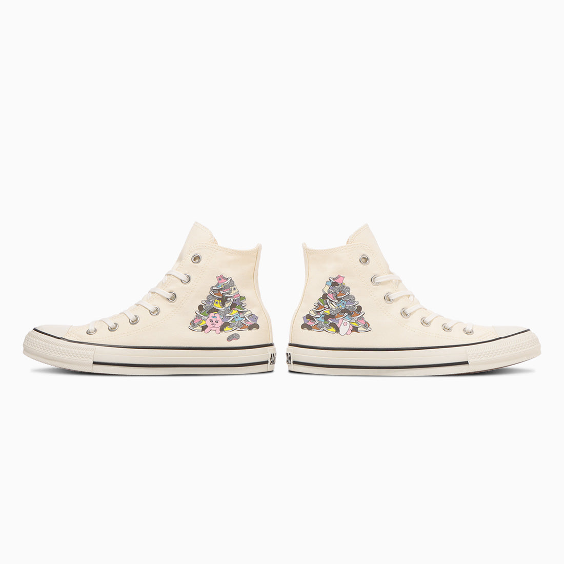 コンバース CONVERSE レディース スニーカー オールスター KM HI / 可哀想に! ハイカット かわいい おぱんちゅうさぎ コラボ (オフホワイト) オフホワイト