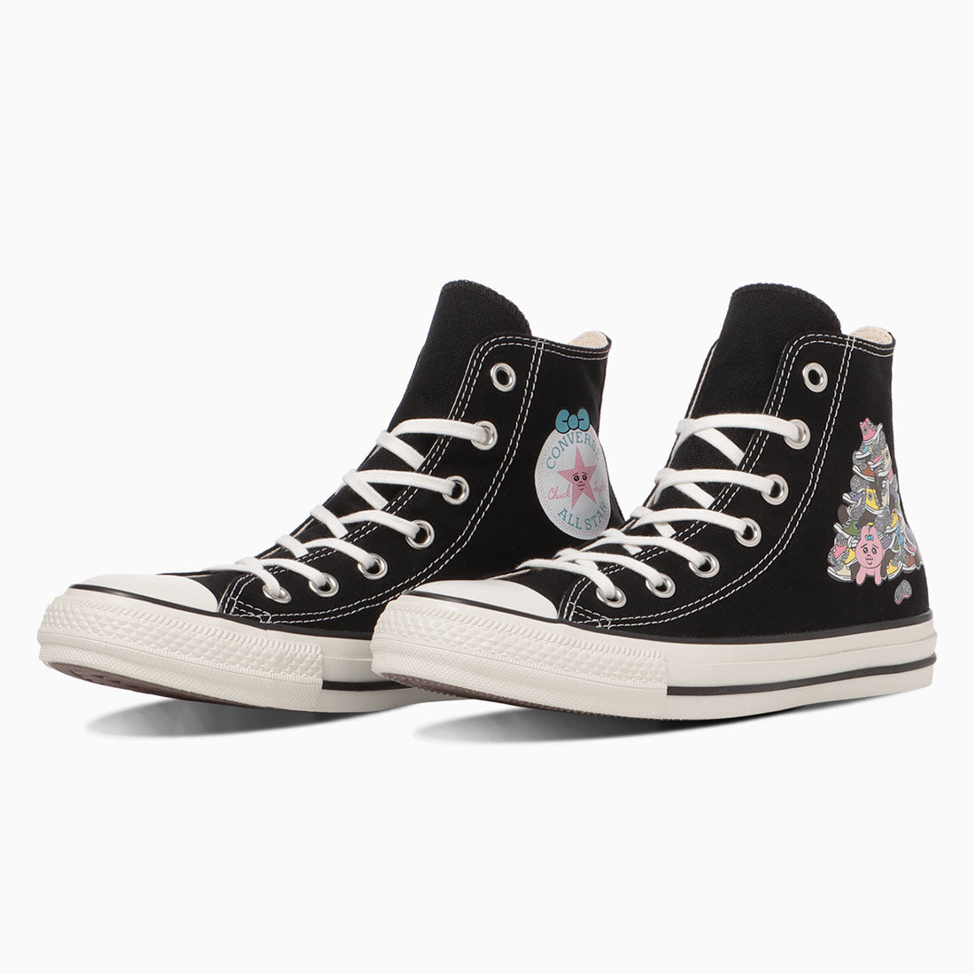 コンバース CONVERSE レディース スニーカー オールスター KM HI / 可哀想に! ハイカット かわいい おぱんちゅうさぎ コラボ (ブラック) ブラック