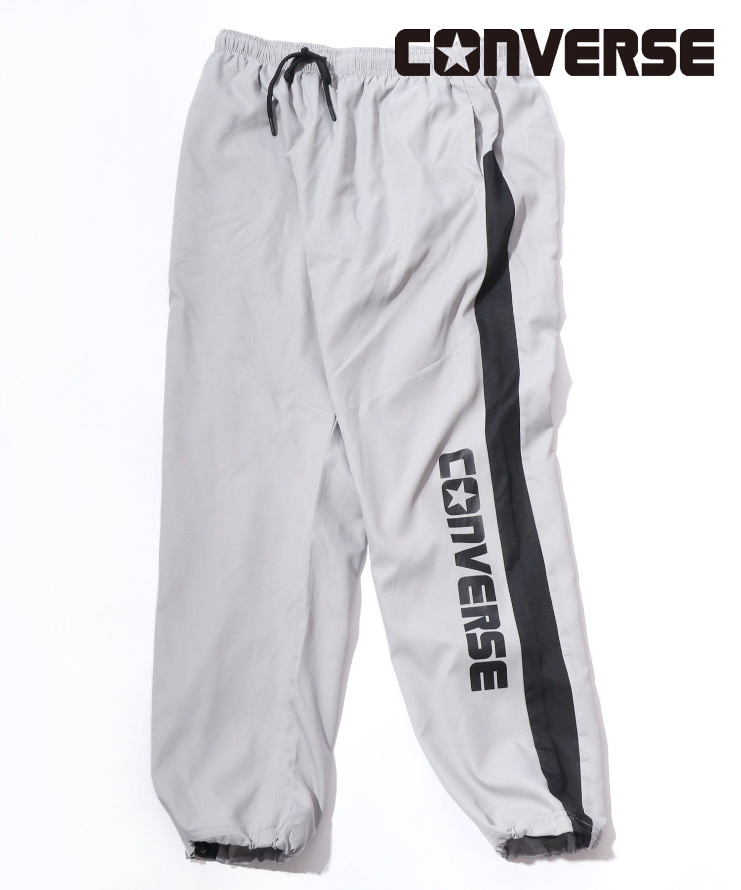 コンバース CONVERSE CONVERSE/コンバース 裏トリコット サイドライン テーパードパンツ レディース メンズ,ライトグレー