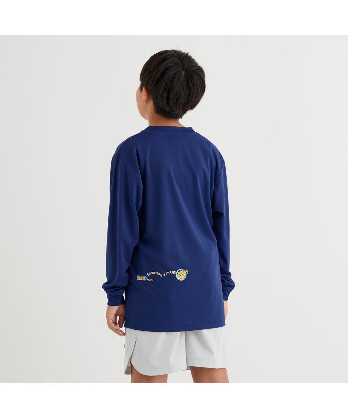 コンバース CONVERSE コンバース CONVERSE バスケット JR. プリントロングスリーブ CB452358L (1100 ホワイト) 1100 ホワイト