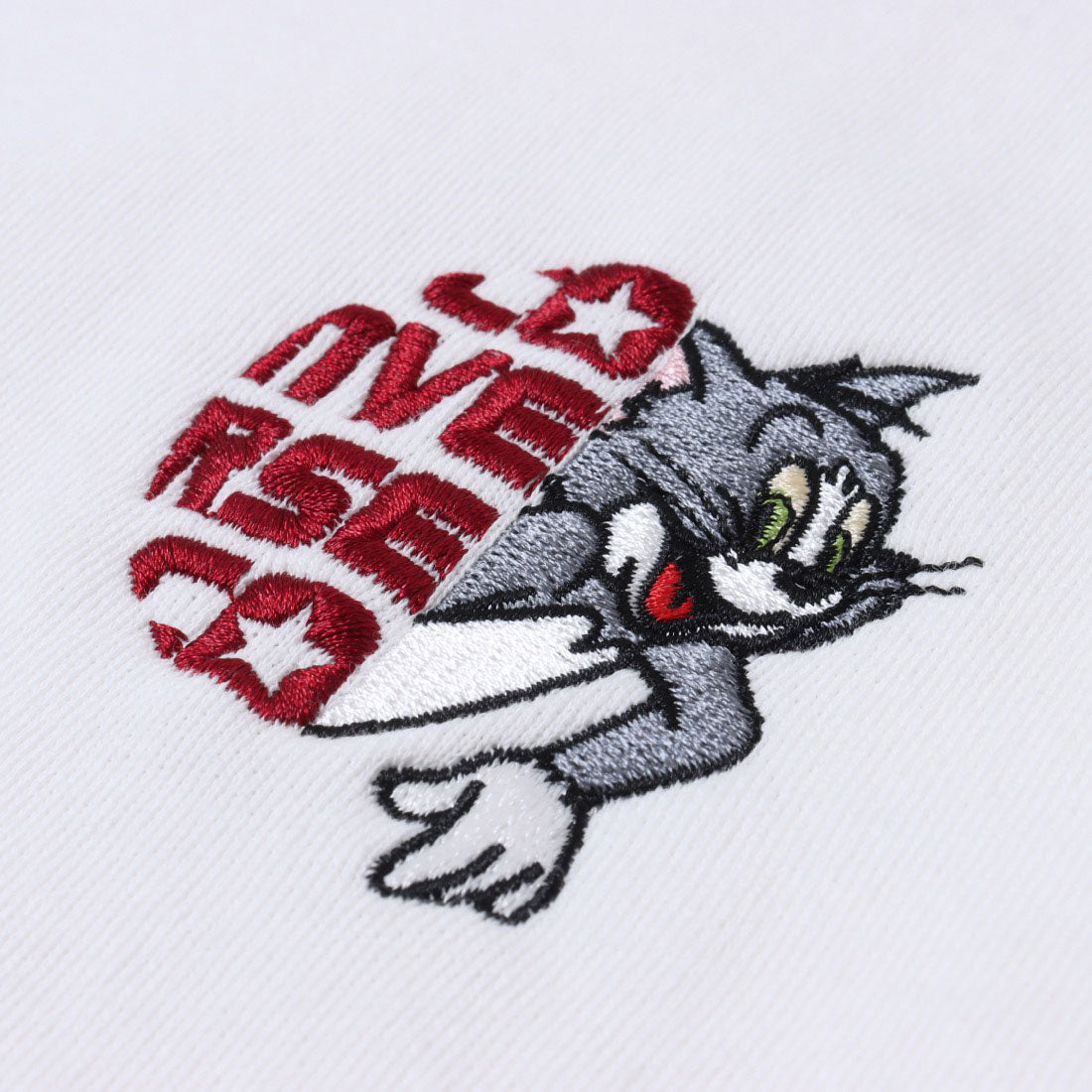 コンバース CONVERSE TOM and JERRY コラボ スウェット CONVERSE (オフホワイトB) オフホワイトB
