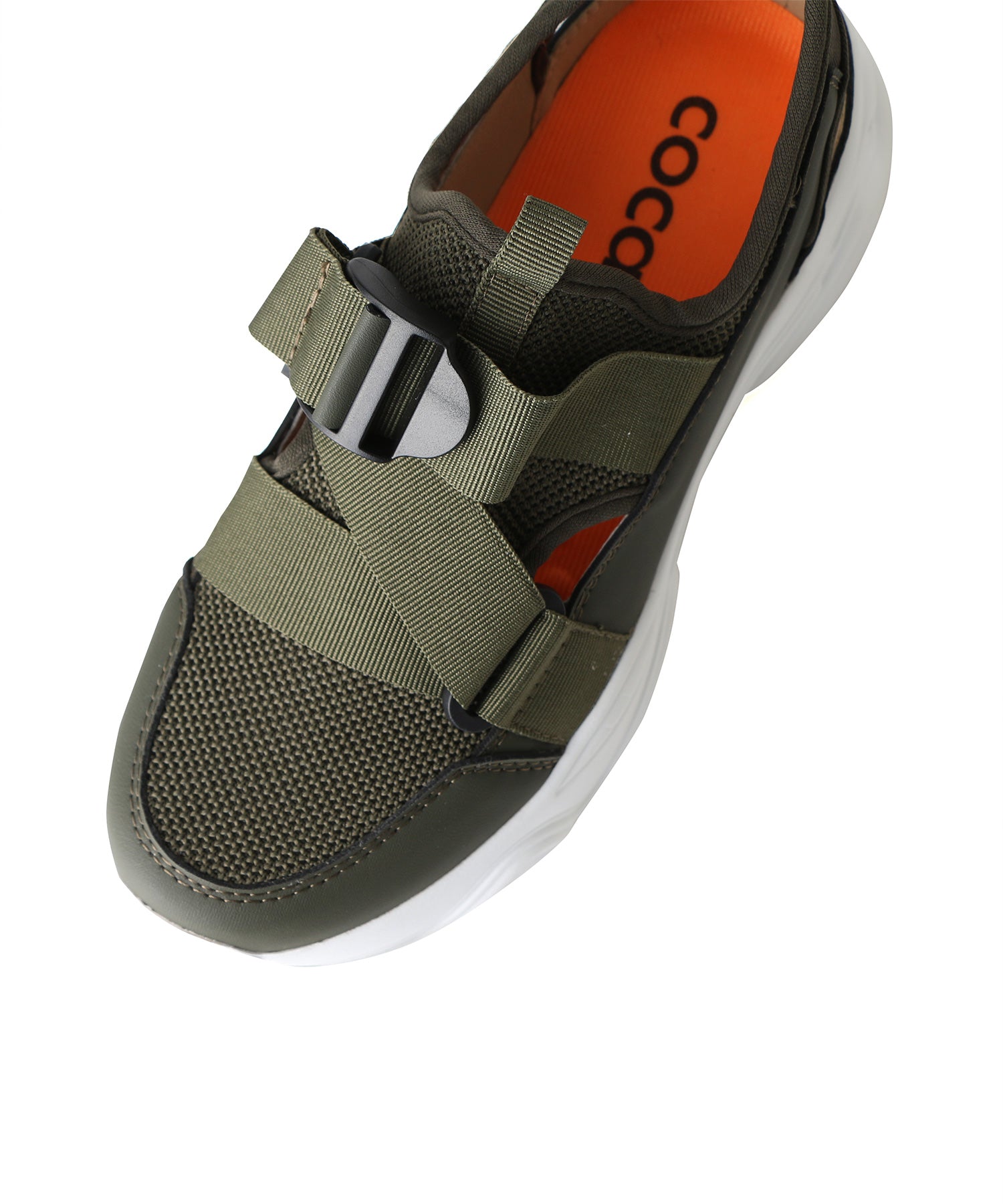 コカ COCA 厚底ソール アウトドア メッシュスポーツサンダル (カーキ) カーキ