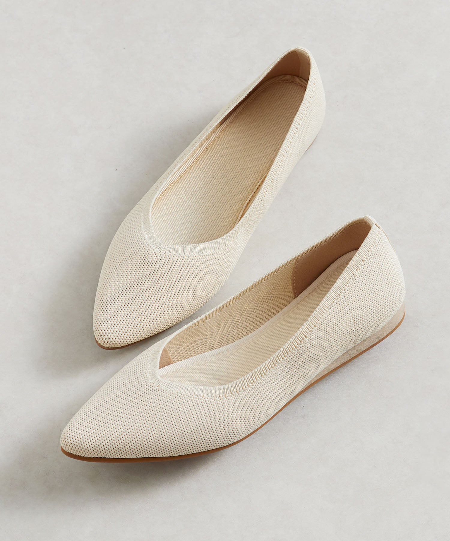 コカ COCA 洗える 軽量 マルチニットパンプス (ベージュ) ベージュ