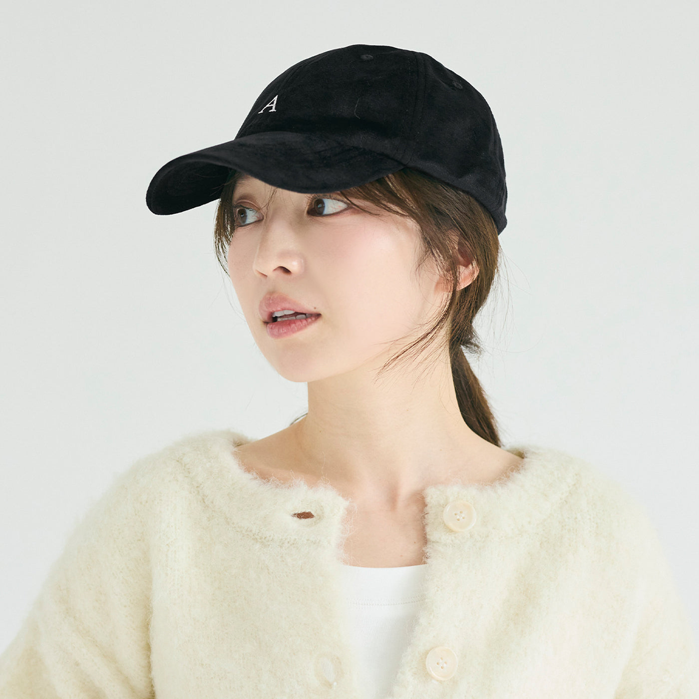 コカ coca ベロアロゴキャップ (Black) Black