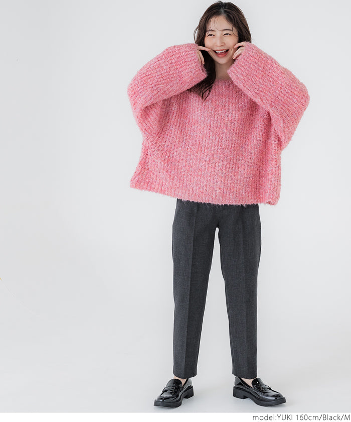 コカ coca ウールライクボンディングテーパードパンツ