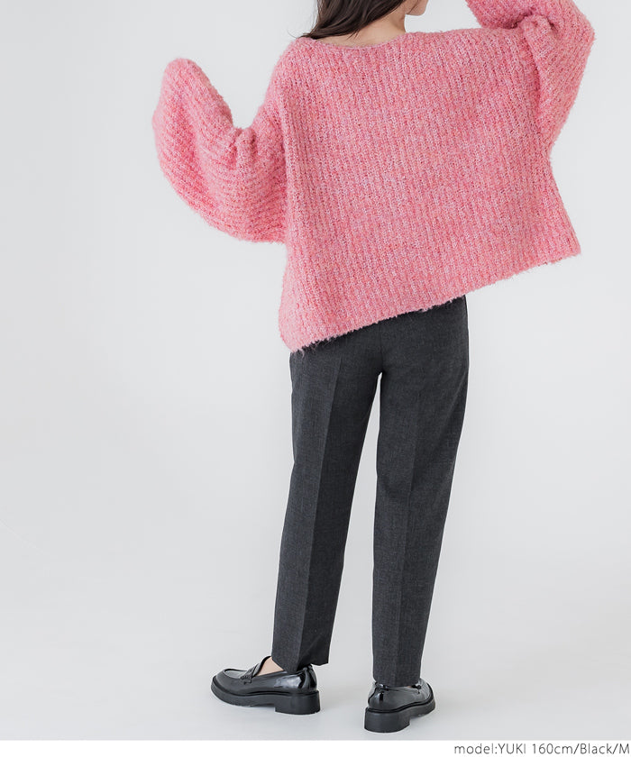 コカ coca ウールライクボンディングテーパードパンツ