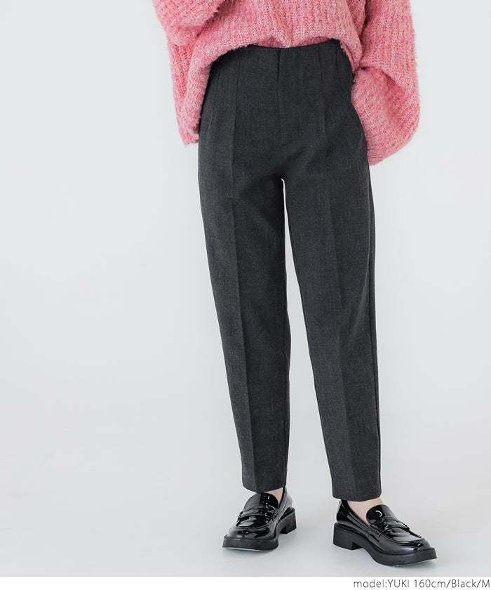 コカ coca ウールライクボンディングテーパードパンツ