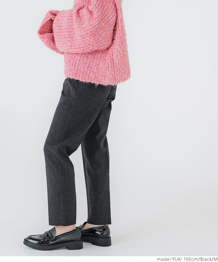コカ coca ウールライクボンディングテーパードパンツ