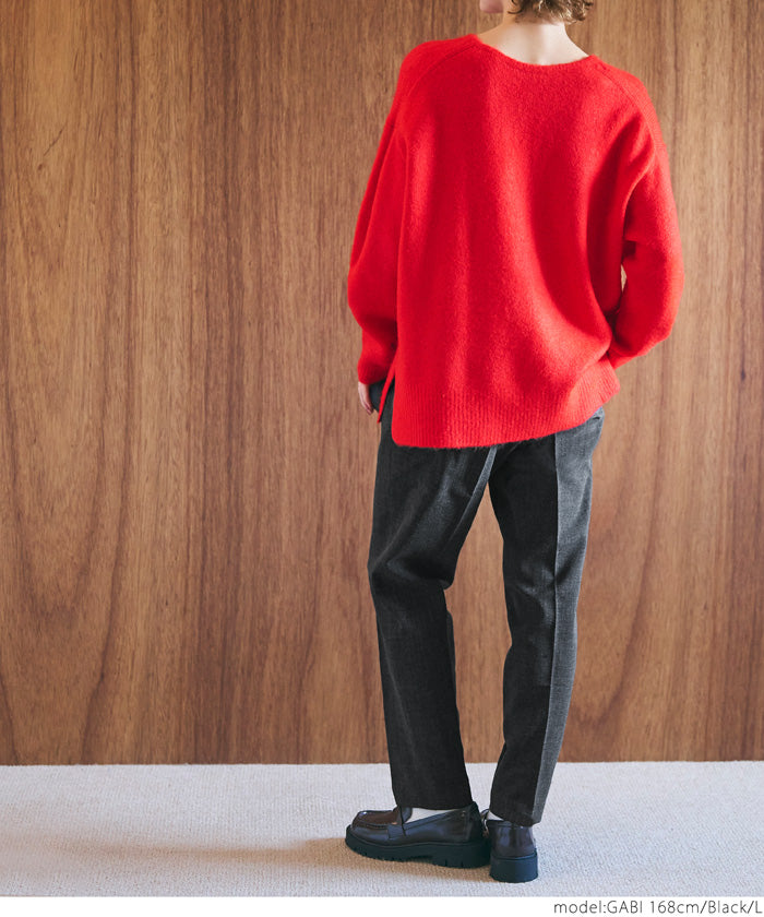 コカ coca ウールライクボンディングテーパードパンツ