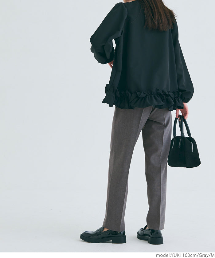 コカ coca ウールライクボンディングテーパードパンツ