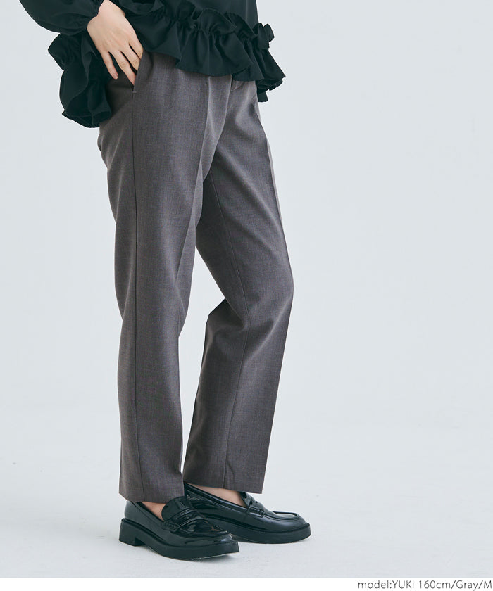 コカ coca ウールライクボンディングテーパードパンツ