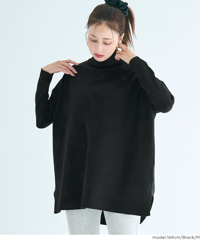 コカ coca タートルニットチュニック (Dk.brown) Dk.brown