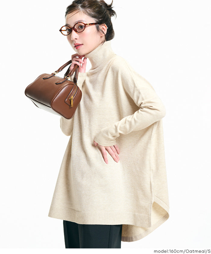 コカ coca タートルニットチュニック (Dk.brown) Dk.brown