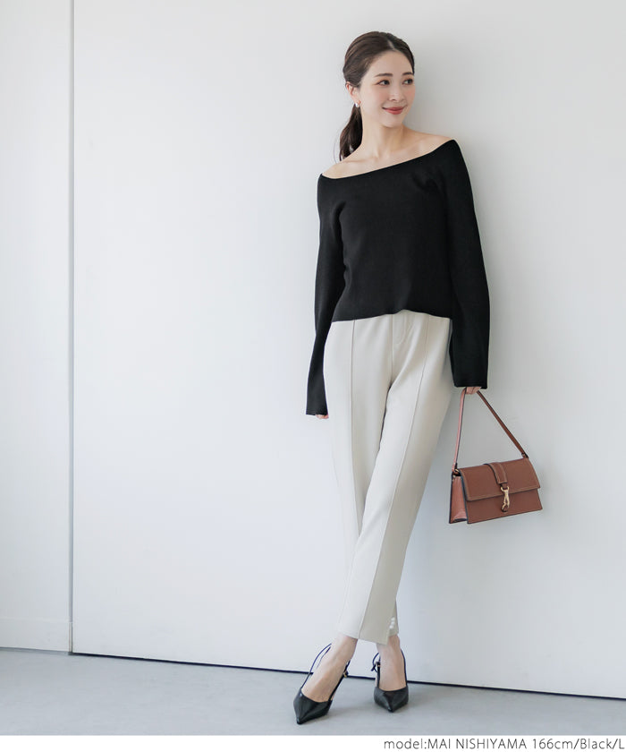 コカ coca オフショルダー フレアスリーブニット