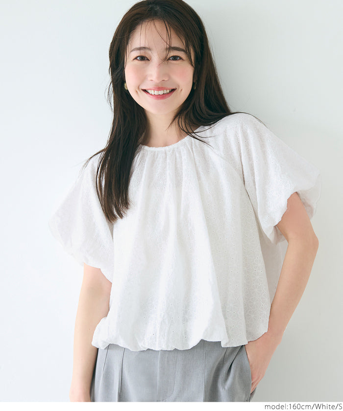 コカ coca フラワー柄レースブラウス (Black) Black