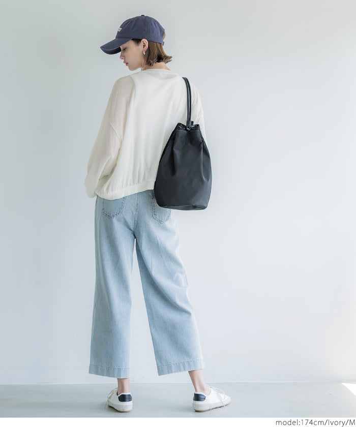 コカ coca シアージョーゼットカーディガン (Brown) Brown