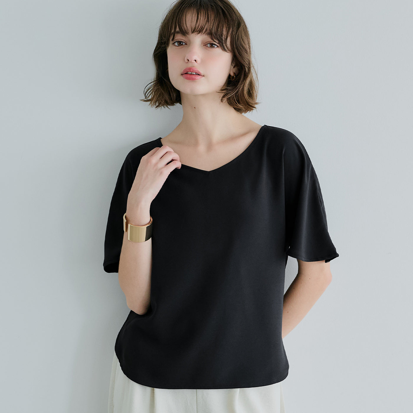 コカ coca ドルマンブラウス (Black) Black