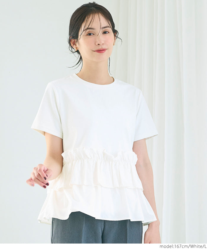 コカ coca シルキータッチドッキングTシャツ (Black) Black