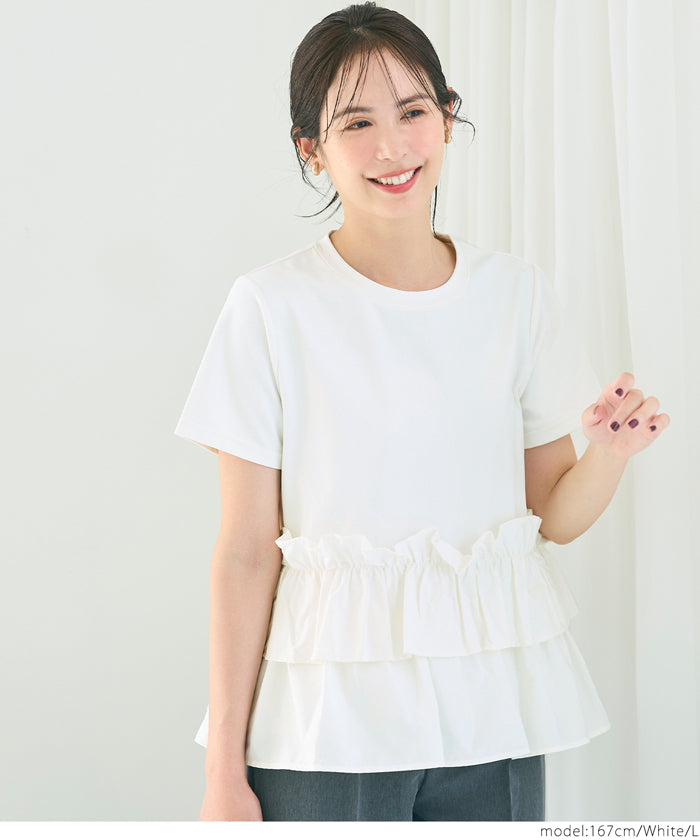 コカ coca シルキータッチドッキングTシャツ (Black) Black