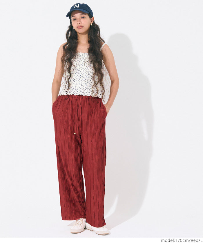 コカ coca スリムウェーブパンツ (Khaki) Khaki