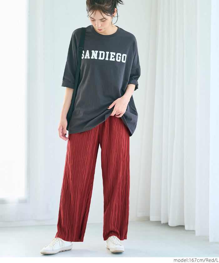 コカ coca スリムウェーブパンツ (Khaki) Khaki