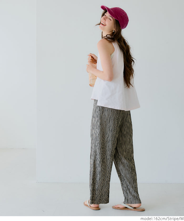 コカ coca スリムウェーブパンツ (Khaki) Khaki