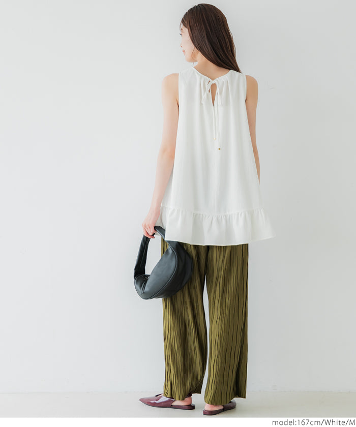 コカ coca 裾切替フレアチュニック (Black) Black