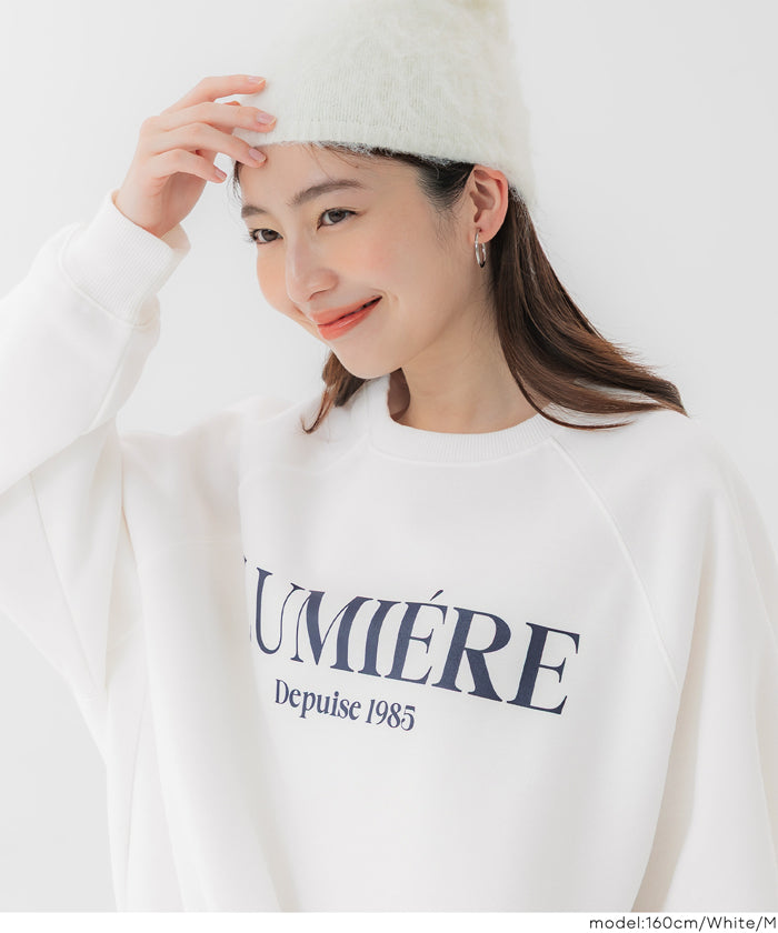 コカ coca 裏起毛ラグランロゴスウェット (Charcoal) Charcoal