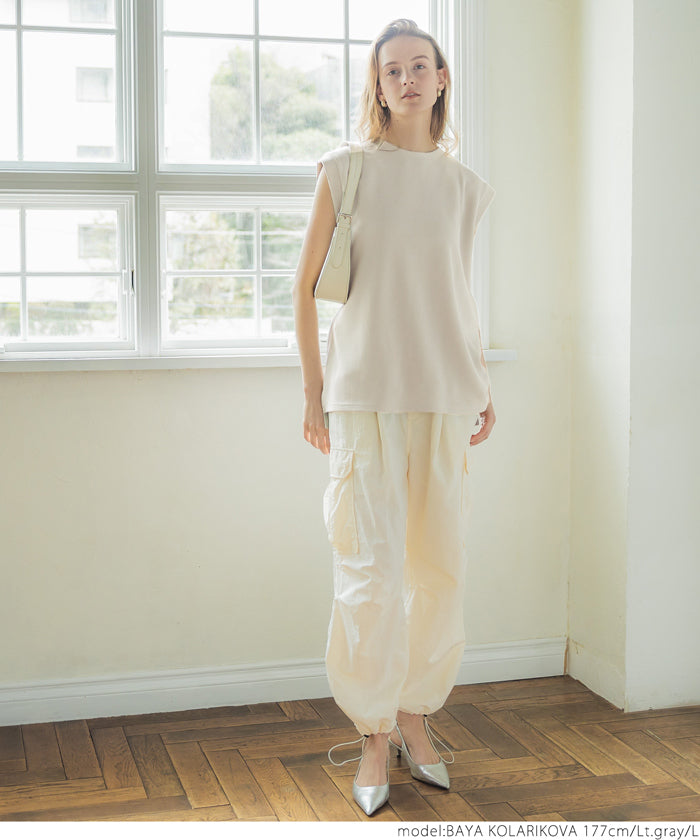 Coca Embossed Sleeveless Top