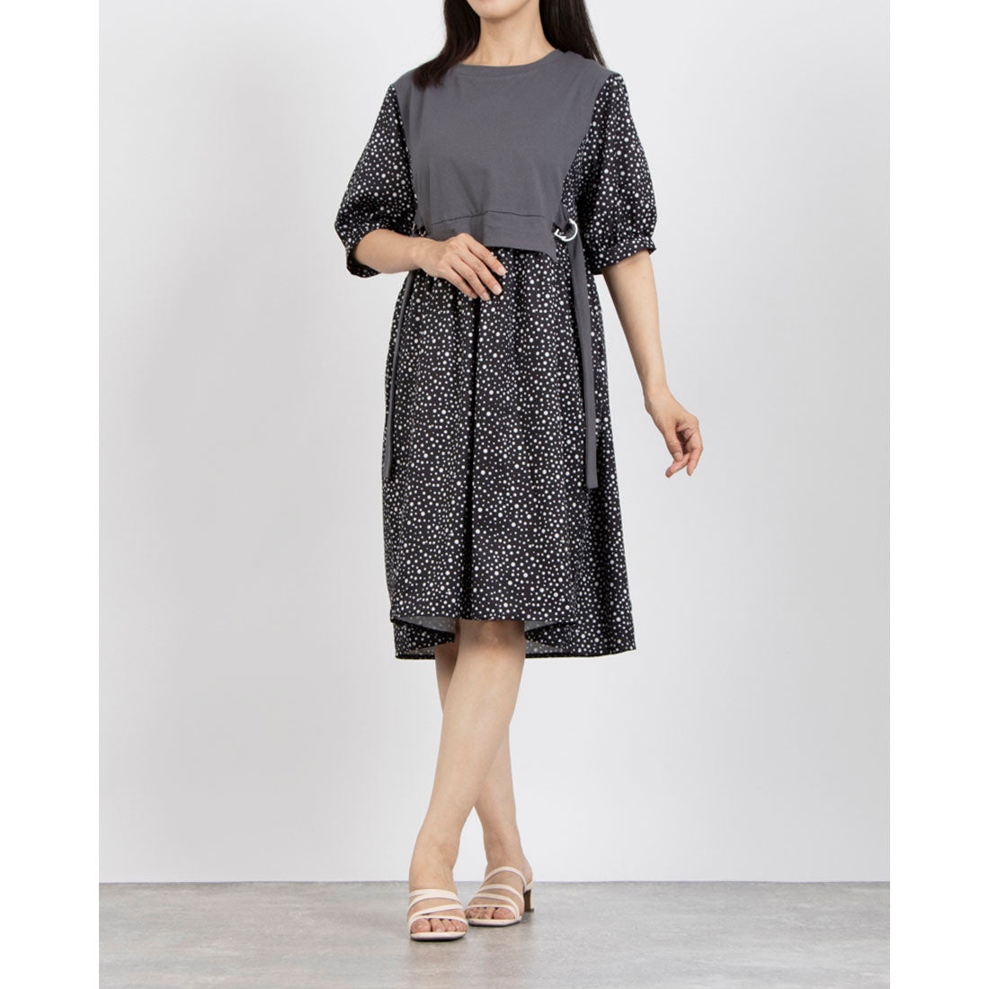 コケットコレクション COKETT COLLECTION 布帛ワンピース (黒) 黒