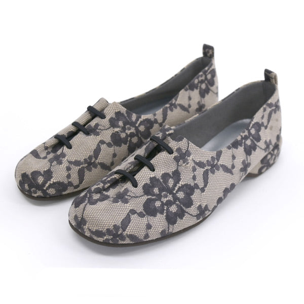 クロールバリエ COULEUR VARIE 洗濯できるレースアップスリッポン (FLA/BL) FLA/BL