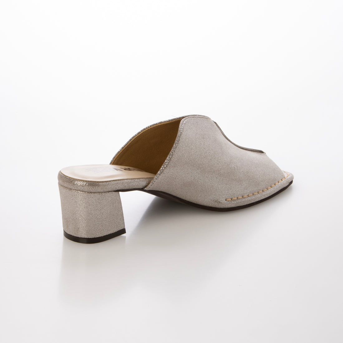 クロールバリエ COULEUR VARIE 【洗える】アウトステッチ Vカット ミュールサンダル (D/SI) D/SI