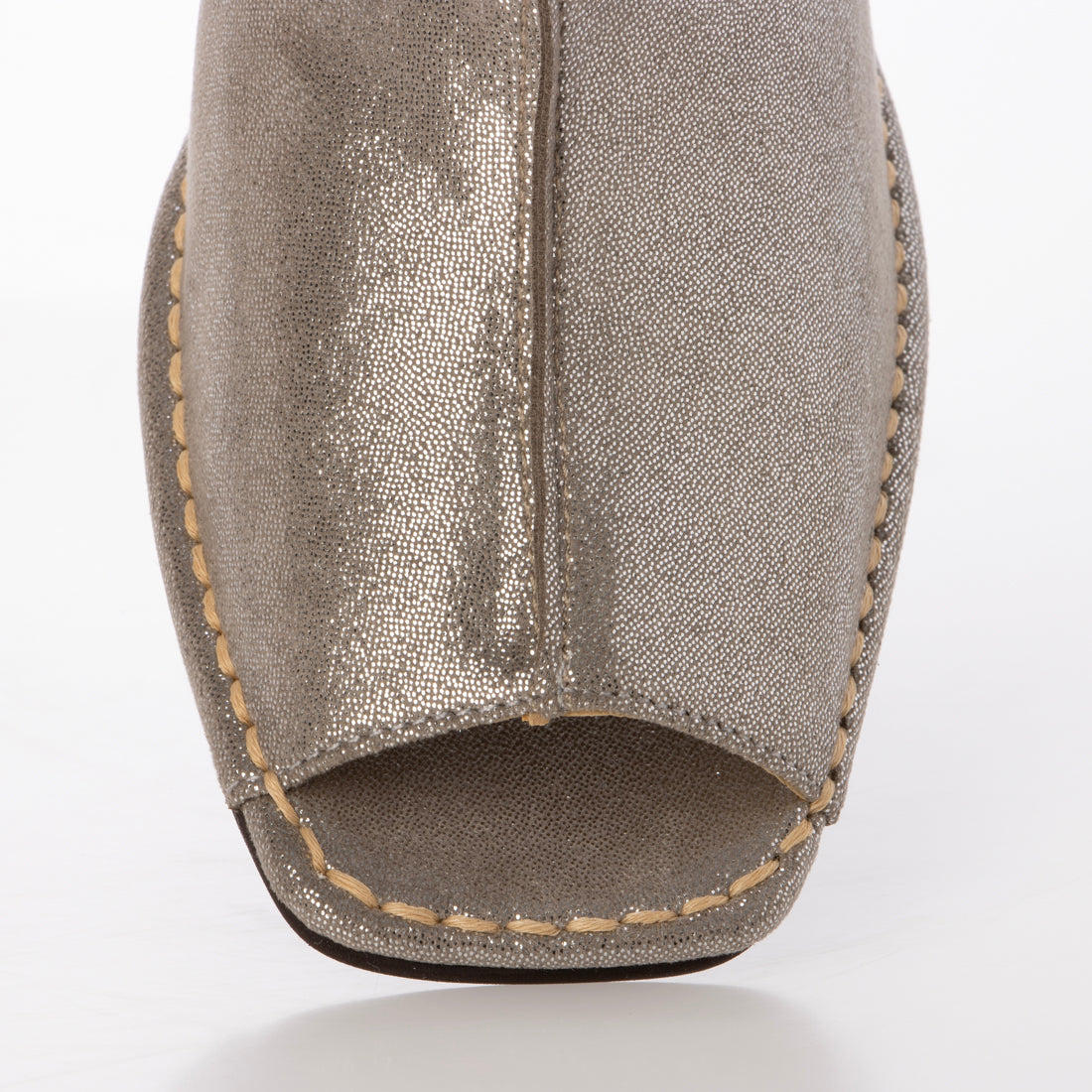 クロールバリエ COULEUR VARIE 【洗える】アウトステッチ Vカット ミュールサンダル (D/SI) D/SI