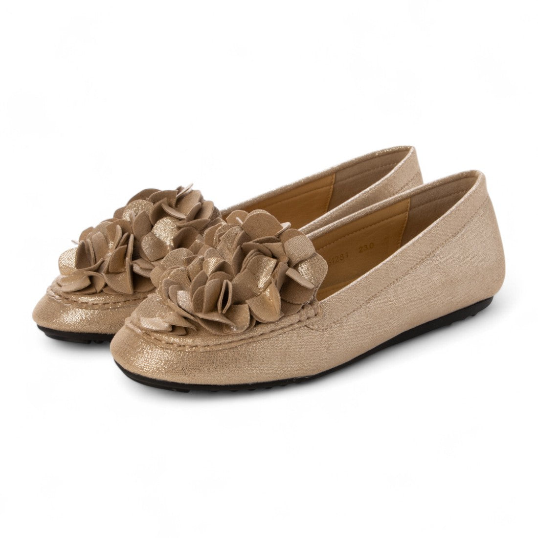 クロールバリエ COULEUR VARIE CV351281 立体フラワースリッポン (D/BE) D/BE