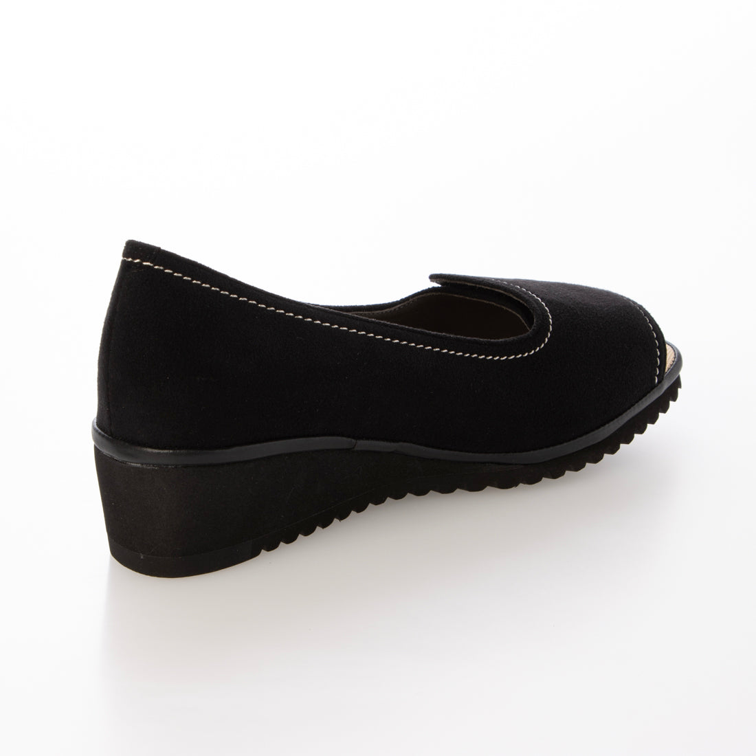 クロールバリエ COULEUR VARIE 474236 幅調整オープントゥパンプス (BL) BL