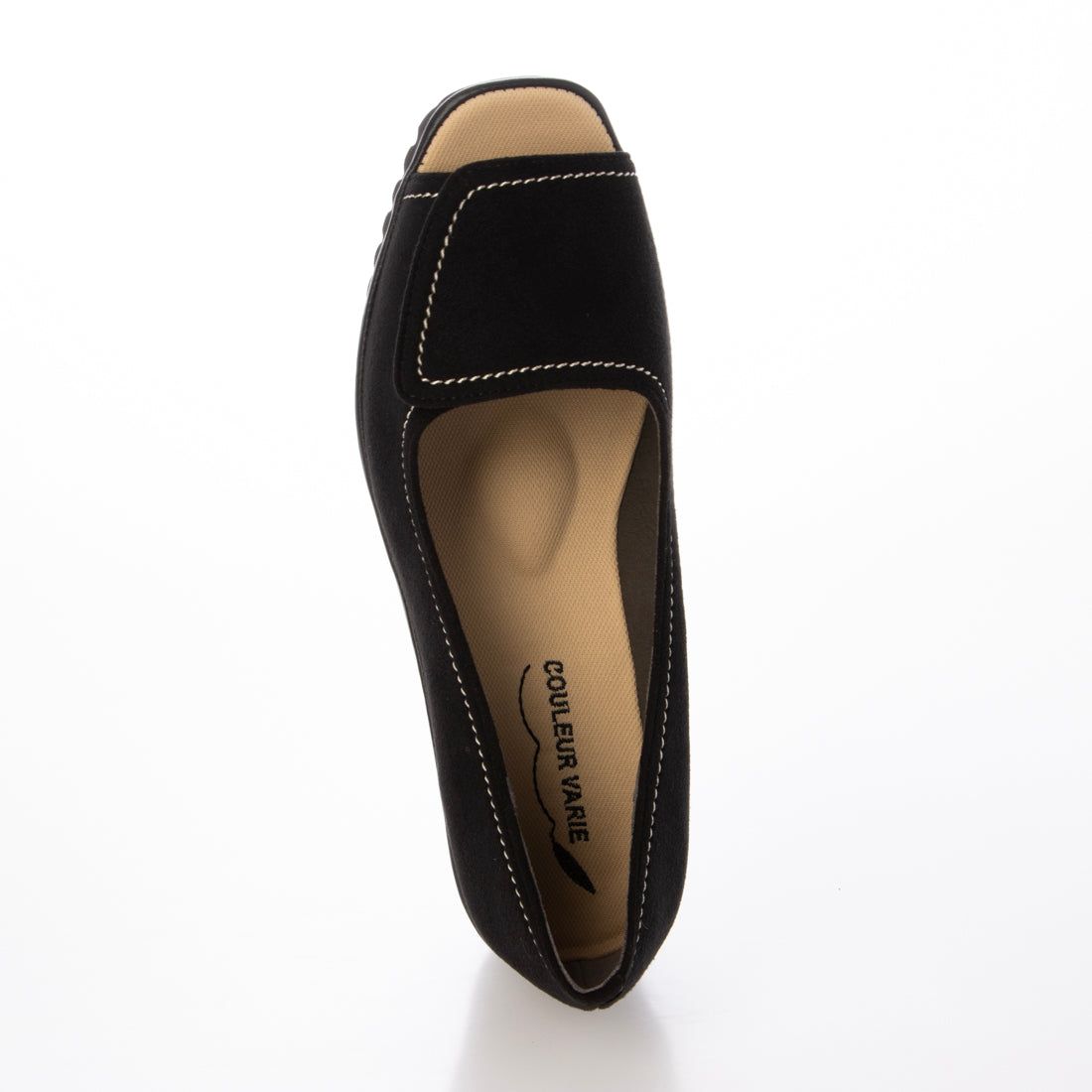 クロールバリエ COULEUR VARIE 474236 幅調整オープントゥパンプス (BL) BL